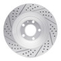 R1 05-11 Audi A6 Quattro Rear Right Drilled & Slotted Geo-Carbon Rotor