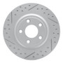 R1 00-06 Ford Thunderbird Rear Left Drilled & Slotted Geo-Carbon Rotor