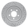 R1 00-06 Ford Thunderbird Rear Left Drilled & Slotted Geo-Carbon Rotor