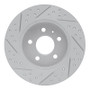 R1 00-09 Audi A4 Quattro Rear Right Drilled & Slotted Geo-Carbon Rotor