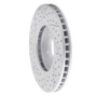 R1 00-06 Ford Thunderbird Front Right Drilled & Slotted Geo-Carbon Rotor