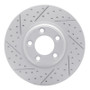 R1 00-06 Ford Thunderbird Front Left Drilled & Slotted Geo-Carbon Rotor