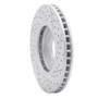 R1 00-06 Ford Thunderbird Front Left Drilled & Slotted Geo-Carbon Rotor