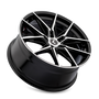 Kraze KR196 Evolve 19x8.5 / 5x120 BP / 30mm Offset / 72.56mm Hub Gloss Black Machined Wheel