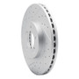 R1 93-07 Ford Thunderbird Front Left Drilled & Slotted Geo-Carbon Rotor