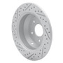 R1 15-20 Kia Sorento Rear Right Drilled & Slotted Geo-Carbon Rotor