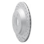R1 94-04 Ford Mustang Rear Right Drilled & Slotted Geo-Carbon Rotor