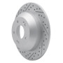 R1 15-20 Kia Sorento Rear Left Drilled & Slotted Geo-Carbon Rotor