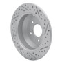 R1 15-20 Kia Sorento Rear Left Drilled & Slotted Geo-Carbon Rotor