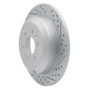 R1 09-10 Kia Borrego Rear Right Drilled & Slotted Geo-Carbon Rotor