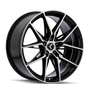 Kraze KR196 Evolve 19x8.5 / 5x112 BP / 40mm Offset / 66.56mm Hub Gloss Black Machined Wheel