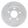 R1 99-05 Audi A6 Quattro Rear Right Drilled & Slotted Geo-Carbon Rotor