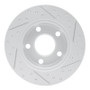 R1 99-05 Audi A6 Quattro Rear Right Drilled & Slotted Geo-Carbon Rotor