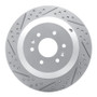 R1 09-10 Kia Borrego Rear Left Drilled & Slotted Geo-Carbon Rotor