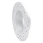 R1 99-05 Audi A6 Quattro Rear Left Drilled & Slotted Geo-Carbon Rotor