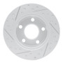 R1 99-05 Audi A6 Quattro Rear Left Drilled & Slotted Geo-Carbon Rotor