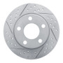 R1 99-02 Audi A6 Quattro Rear Left Drilled & Slotted Geo-Carbon Rotor