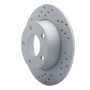 R1 99-02 Audi A6 Quattro Rear Left Drilled & Slotted Geo-Carbon Rotor