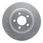 R1 98-01 Audi A6 Quattro Rear Left Drilled & Slotted Geo-Carbon Rotor