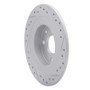 R1 90-03 Ford Escort Rear Left Drilled & Slotted Geo-Carbon Rotor