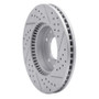 R1 03-05 Kia Sedona Front Left Drilled & Slotted Geo-Carbon Rotor