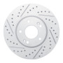 R1 15-19 Kia Soul Ev Front Left Drilled & Slotted Geo-Carbon Rotor