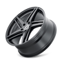 Kraze KR195 Milano 20x8.5 / 5x112 BP / 38mm Offset / 66.56mm Hub Satin Black Wheel
