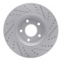 R1 04-12 Chevrolet Malibu Front Left Drilled & Slotted Geo-Carbon Rotor