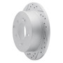 R1 10-13 Kia Forte Koup Rear Left Drilled & Slotted Geo-Carbon Rotor