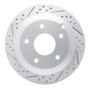 R1 05-06 Pontiac GTO Rear Left Drilled & Slotted Geo-Carbon Rotor