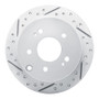 R1 04-12 Mitsubishi Galant Rear Left Drilled & Slotted Geo-Carbon Rotor