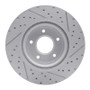 R1 05-06 Pontiac GTO Front Left Drilled & Slotted Geo-Carbon Rotor