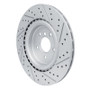 R1 16-24 Jaguar Xe Rear Left Drilled & Slotted Geo-Carbon Rotor