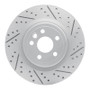 R1 17-20 Jaguar I-Pace Rear Right Drilled & Slotted Geo-Carbon Rotor