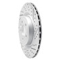 R1 17-20 Jaguar I-Pace Rear Right Drilled & Slotted Geo-Carbon Rotor