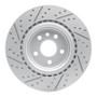 R1 17-20 Jaguar I-Pace Rear Right Drilled & Slotted Geo-Carbon Rotor