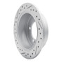 R1 94-07 Chrysler Sebring Rear Right Drilled & Slotted Geo-Carbon Rotor