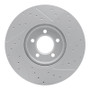 R1 03-05 Jaguar S-Type Front Right Drilled & Slotted Geo-Carbon Rotor