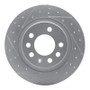 R1 06-10 Pontiac Solstice Rear Left Drilled & Slotted Geo-Carbon Rotor