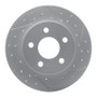 R1 04-12 Chevrolet Cobalt Rear Right Drilled & Slotted Geo-Carbon Rotor
