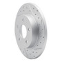 R1 04-12 Chevrolet Cobalt Rear Right Drilled & Slotted Geo-Carbon Rotor
