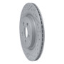 R1 06-15 Jaguar Xj8 Rear Left Drilled & Slotted Geo-Carbon Rotor