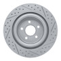 R1 06-15 Jaguar Xj8 Rear Left Drilled & Slotted Geo-Carbon Rotor