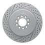 R1 03-05 Jaguar Super V8 Front Left Drilled & Slotted Geo-Carbon Rotor