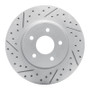 R1 19-25 Infiniti Qx50 Rear Left Drilled & Slotted Geo-Carbon Rotor