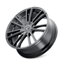 Kraze KR183 Spectra 22x8.5 / 5x108/114.3 BP / 38mm Offset / 72.62mm Hub Gloss Black Wheel
