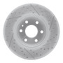 R1 15-20 Chevrolet Colorado Front Left Drilled & Slotted Geo-Carbon Rotor