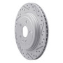 R1 08-14 Cadillac Cts Rear Right Drilled & Slotted Geo-Carbon Rotor