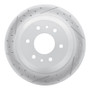 R1 02-09 Buick Rainier Rear Left Drilled & Slotted Geo-Carbon Rotor