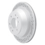 R1 02-09 Buick Rainier Rear Left Drilled & Slotted Geo-Carbon Rotor